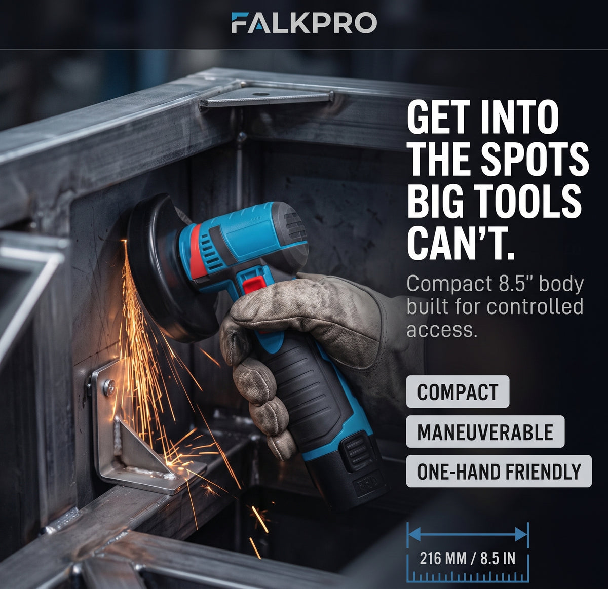 FALKPRO™ Mini Electric Cordless Angle Grinder