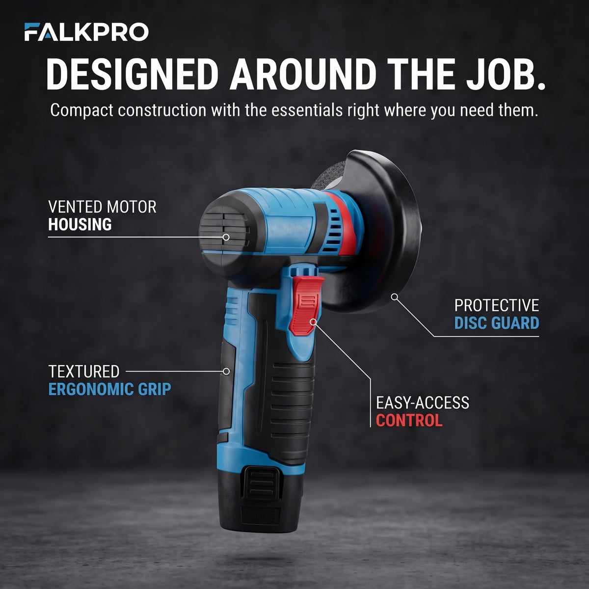 FALKPRO™ Mini Electric Cordless Angle Grinder